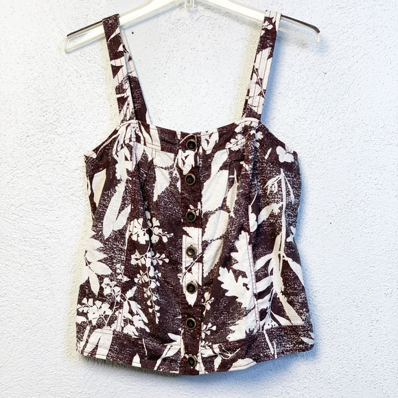 Anthropologie Tops - Anthropologie HD Paris Floral Tank Top, Sz 4